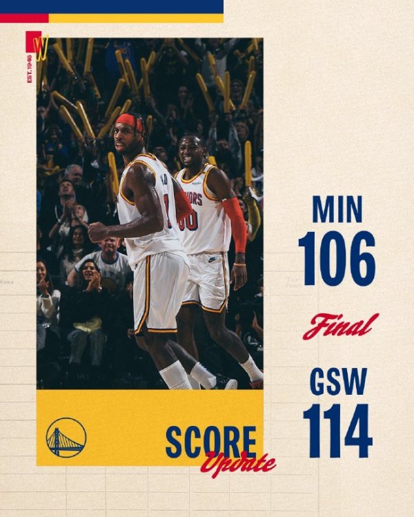 库里30+8爱德华兹27分 袼褙拆伙丛林狼4连胜